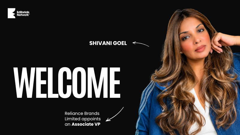 Welcome graphic announcing Shivani Goel's appointment at Reliance Brands Limited.