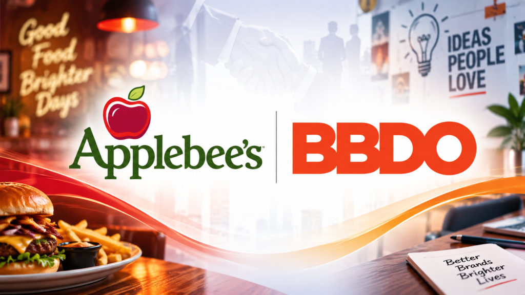 Applebee's and BBDO logos above a restaurant-themed graphic.