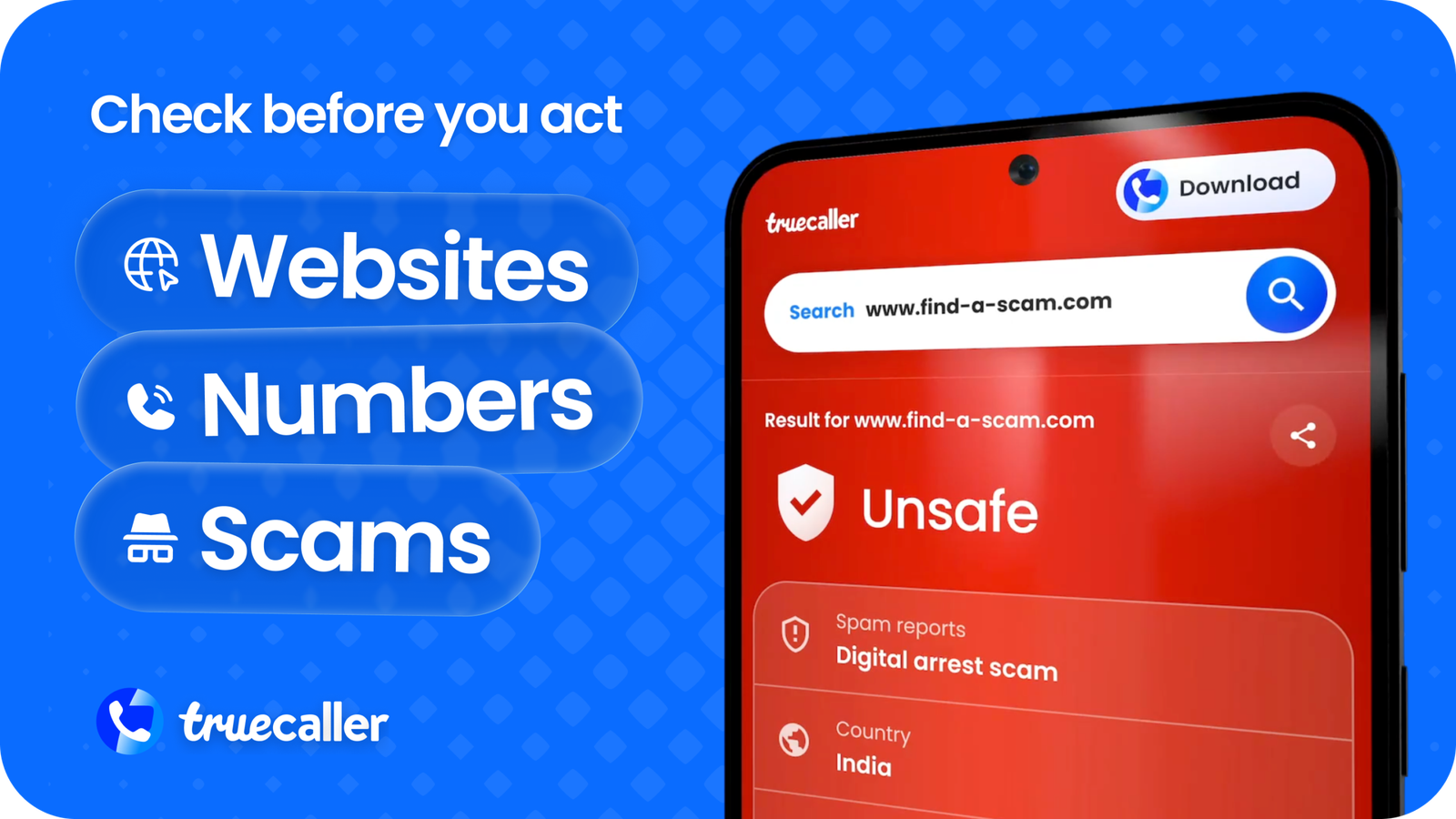 Truecaller Scam checker brings together scam detection and community intelligence