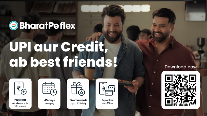 BharatPe unveils flex with Rohit Sharma to make credit on UPI more seamless