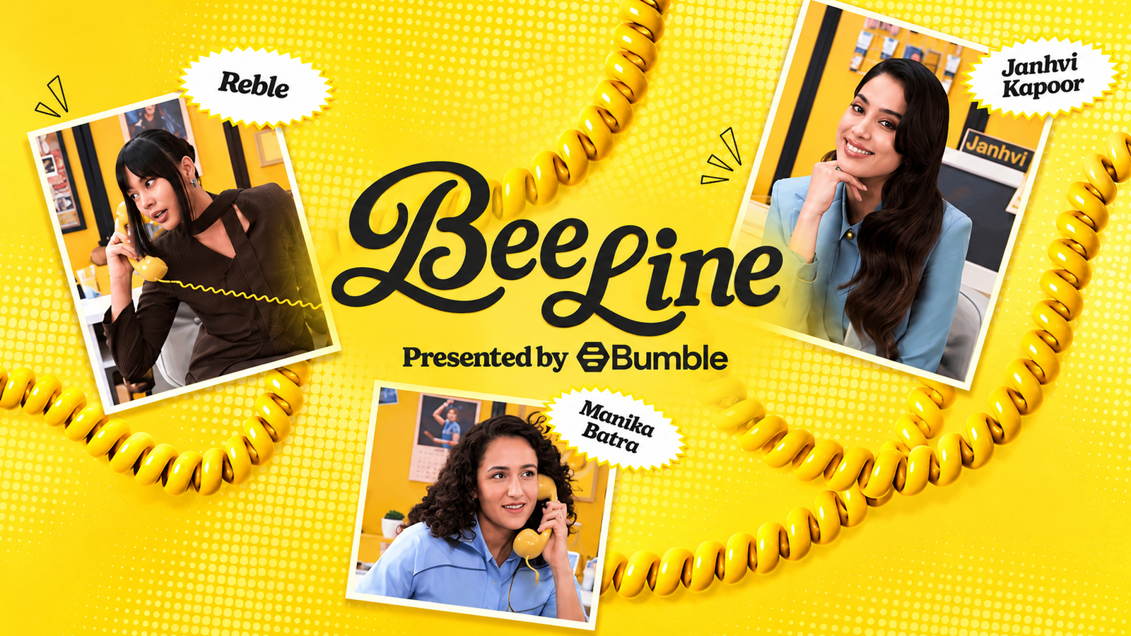 Bumble launches ‘Bee Line’ dating advice series with Janhvi Kapoor, Manika Batra and Reble