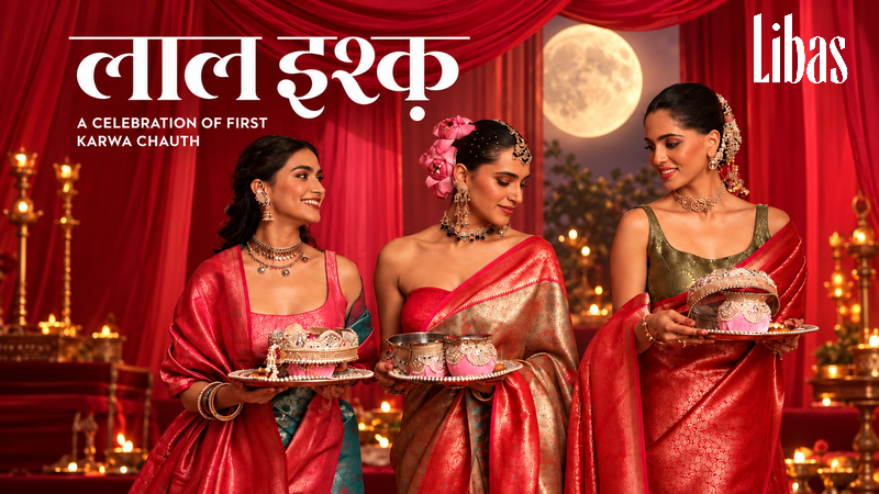 Libas celebrates a bride’s first Karwa Chauth with ‘Lal Ishq’