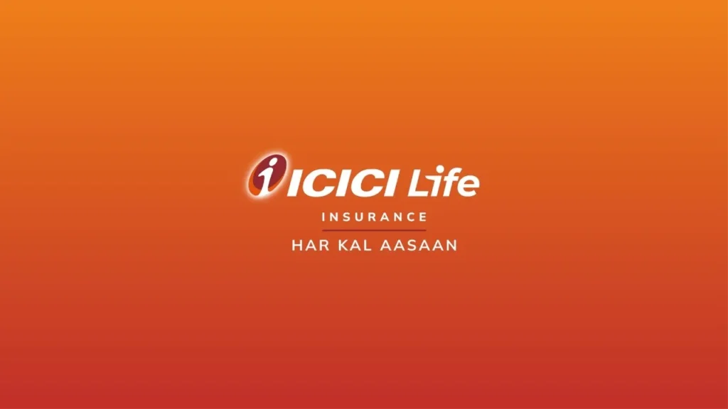 ICICI Life Insurance logo and Har Kal Aasaan tagline on an orange background.